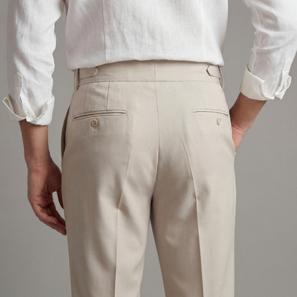 Oliver | Tailored Fit Smart Trousers with Pleated Front