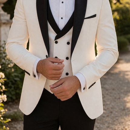 Otis | Tailored 3 Piece Shawl Lapel Wedding Suit Set