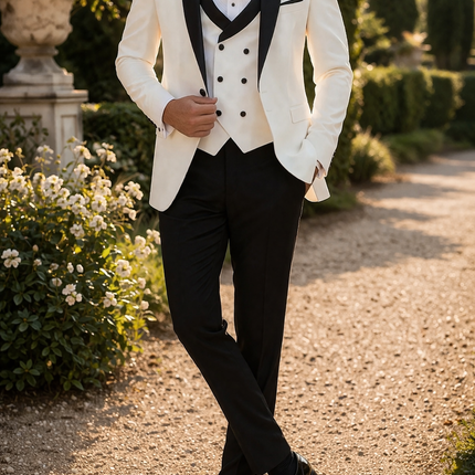 Otis | Tailored 3 Piece Shawl Lapel Wedding Suit Set