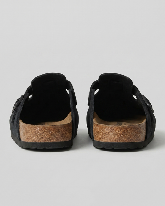 Owen | Suede Clogs with Adjustable Buckle Comfort Loafers