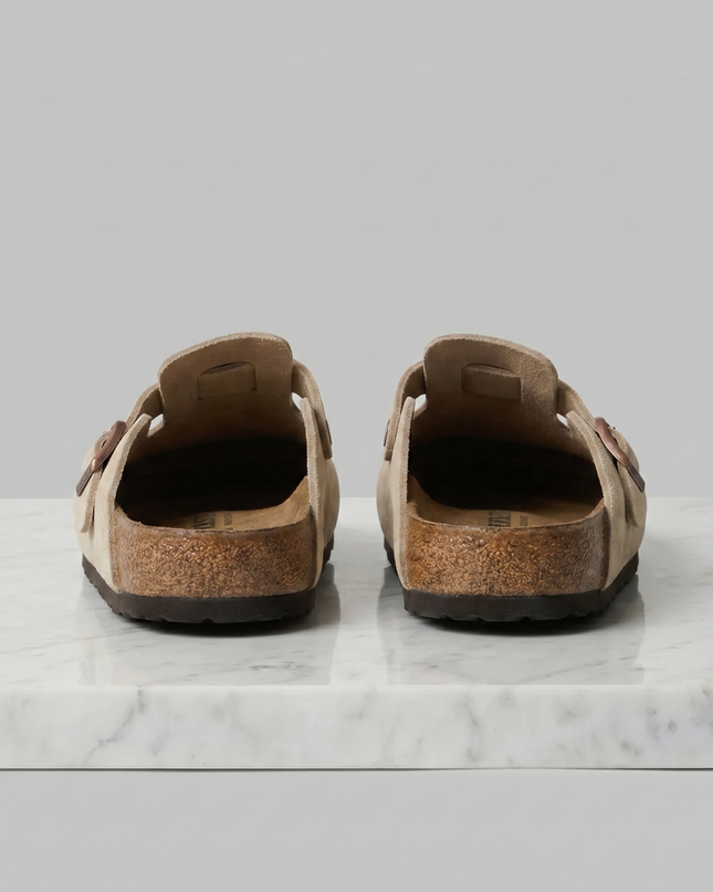 Owen | Suede Clogs with Adjustable Buckle Comfort Loafers
