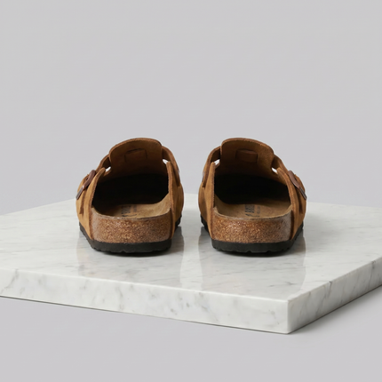Owen | Suede Clogs with Adjustable Buckle Comfort Loafers