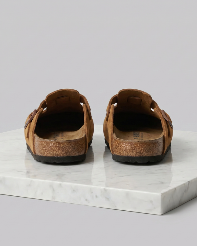Owen | Suede Clogs with Adjustable Buckle Comfort Loafers