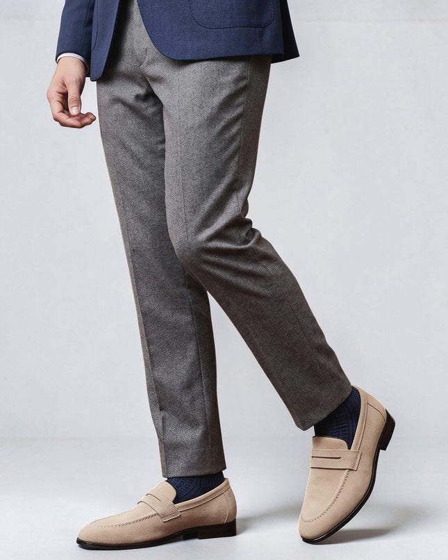 Sebastian | Penny Slip-On Loafers with Moc Toe Design