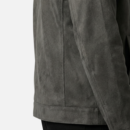 Sterling | Suede-Style Zip-Up Transitional Jacket