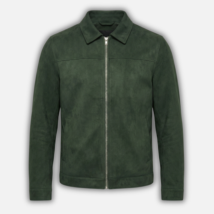 Sterling | Suede-Style Zip-Up Transitional Jacket