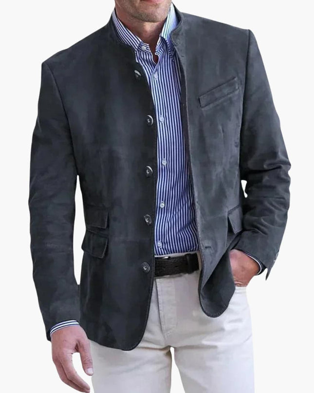 Victor | Stand Collar Tailored Blazer for Men